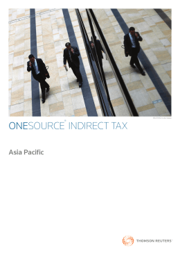ONESOURCE&reg; INDIRECT TAX