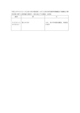 平成26年3月31日公布大和市規則第14号（大和市非常勤特別職職員