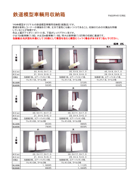 鉄道模型車輌用収納箱
