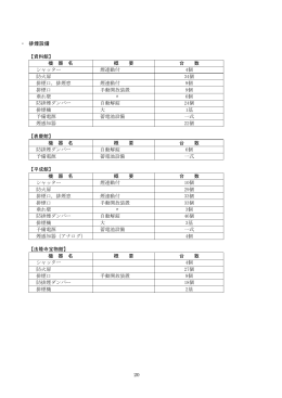 ・ 排煙設備
