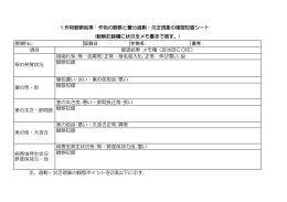 作物観察記録様式