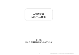 ASI切替器 MIB Tree構造（PDF 120KB）