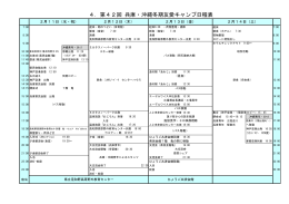 第42回冬期友愛キャンプの日程（PDFファイル）