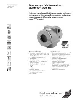 TMT 165 Technical information