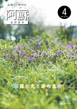 朝露に光る春の息吹 - 阿蘇市ホームページ