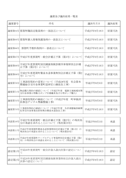 原案可決 平成27年9月8日 平成27年9月3日 平成27年度那賀町一般