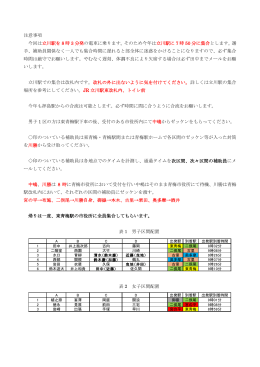 注意事項 今回は立川駅を 8 時 3 分発 の電車に乗ります。そのため今年