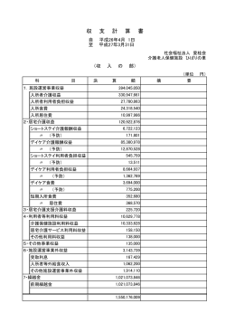 貸借対照表及び収支計算書 [119KB PDF]