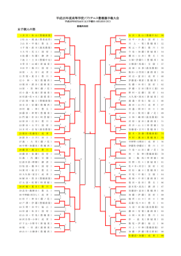 平成25年度高等学校ソフトテニス豊橋選手権大会 女子個人の部