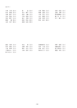 小林 日向 法 次井 雄哉 法 矢﨑 陽平 文 吉田 悠真 文 米田