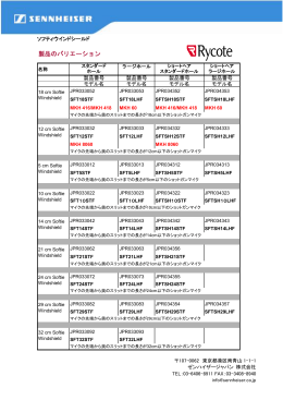 製品のバリエーション - Sennheiser