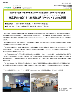 全国の中小企業・小規模事業者と丸の内の大手企業が、互い