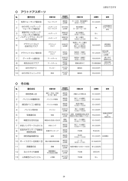 アウトドアスポーツ その他