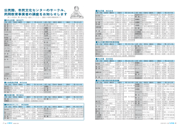 市民文化センターのサークル、民間教育事業者の講座を