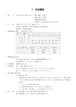 1 水泳競技 - 岐阜県体育協会