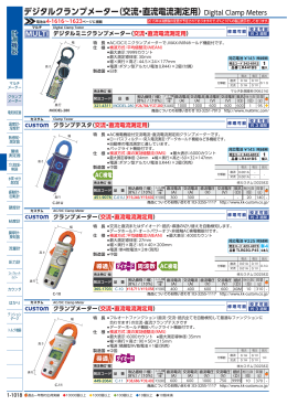 デジタルクランプメーター（交流・直流電流測定用）