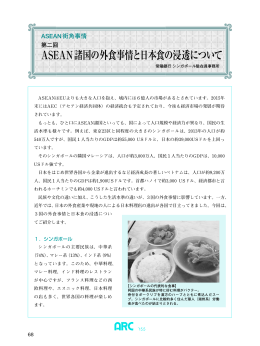 第2回 ASEAN諸国の外食事情と日本食の浸透について