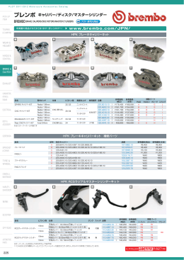 ブレンボ キャリパー/ディスク/マスターシリンダー