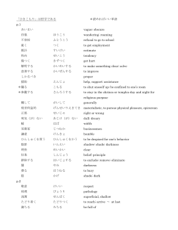 「ひきこもり」は哲学である ＊読めればいい単語 p.1 あいまい vague