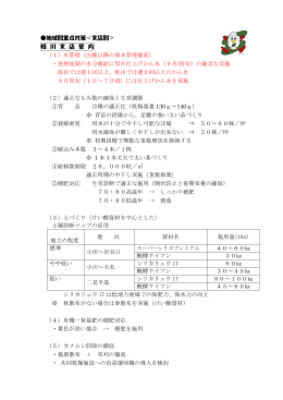 （1）水管理（出穂以降の保水管理徹底）