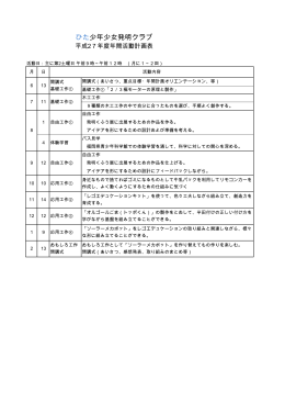 ひた少年少女発明クラブ