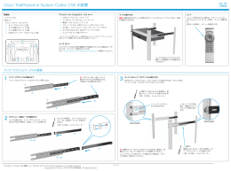 Cisco TelePresence System Codec C90 の設置