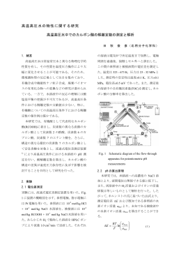 高温高圧水中でのカルボン酸の解離定数の測定と解析