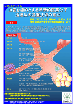 血管を標的とする革新的医薬分子 送達法の基盤技術の確立
