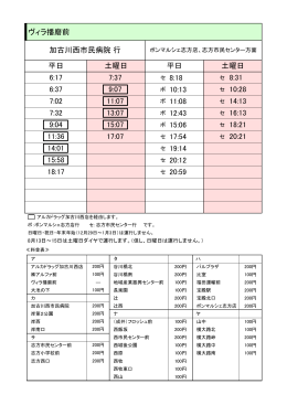 ヴィラ播磨前 ボ 10:13 ボ 11:08 ボ 12:43 ボ 15:06 セ 17:54 セ 19:14 セ