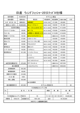 日産ｳｨﾝｸﾞﾌｨｯｼｬｰ25LTDX仕様