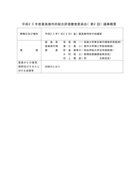 平成23年7月22日開催