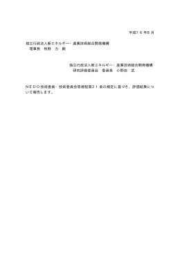 革新的軽量構造設計製造基盤技術開発プロジェクト
