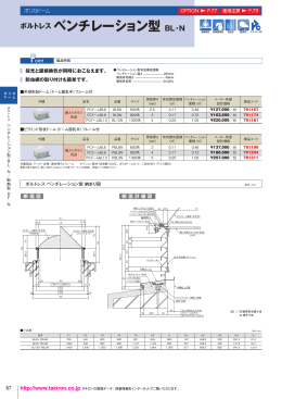 ボルトレス ベンチレーション型 BL・N