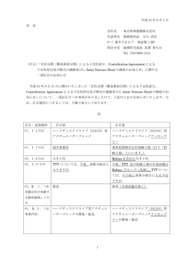 「会社分割（簡易新設分割）による子会社設立