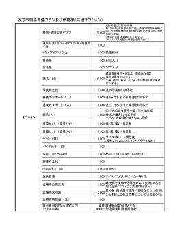 枚方市規格葬儀プラン及び価格表（共通オプション） （PDFファイル