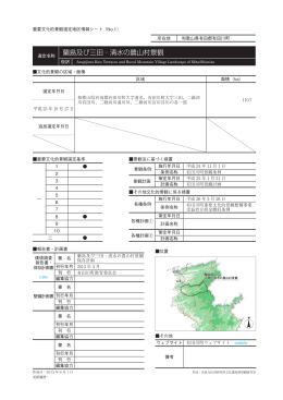 蘭島及び三田・清水の農山村景観