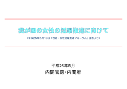 内閣官房・内閣府 - 内閣府男女共同参画局