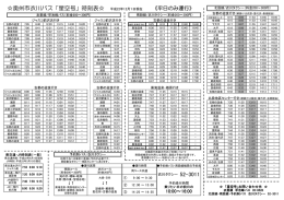 52-3011 奥州市衣川バス「星空号」時刻表   平成22年12月
