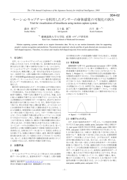 モーションキャプチャーを利用したダンサーの身体感覚の可視化の試み