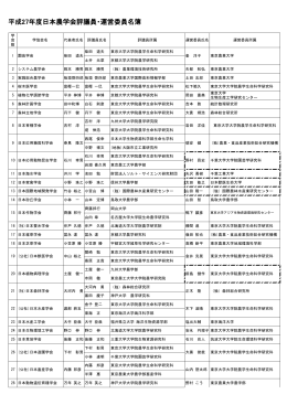 平成27年度評議員・運営委員名簿（PDF）