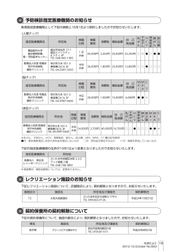 予防検診指定医療機関のお知らせ