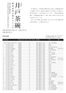 出品リスト（PDF）