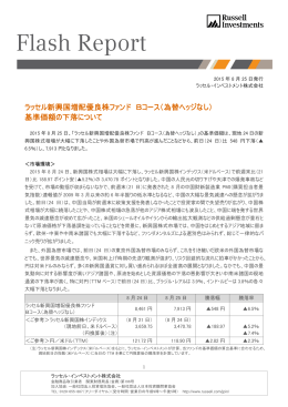 ラッセル新興国増配優良株ファンド Bコース（為替ヘッジなし