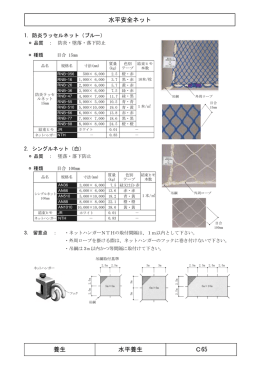 水平安全ネット 養生 水平養生 C65