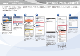 会員登録マニュアルSoftBank (iPhone)A3s