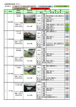 橋梁点検結果