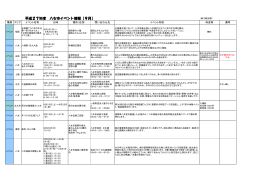 平成27年度 八女市イベント情報【9月】
