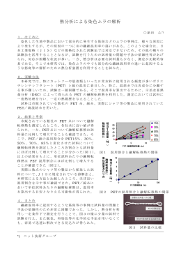 熱分析による染色ムラの解析