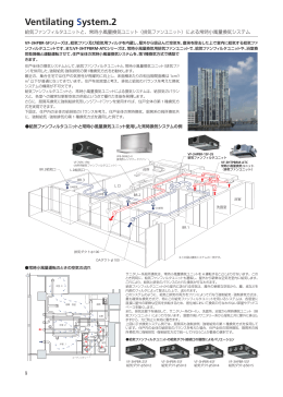 常時小風量換気ユニット＋給気ファンフィルタユニットを使用した換気