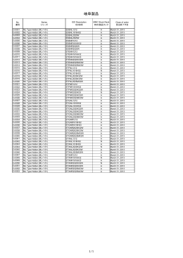 2012年統廃合案内 詳細型番 岐阜製品